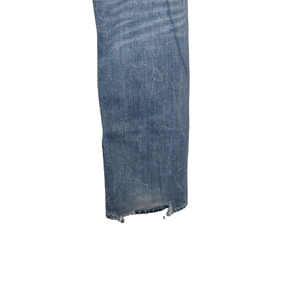 Silver Zac Men's Jeans Straight Distressed Frayed Hem Medium Wash Denim Blue 30 - Picture 8 of 10